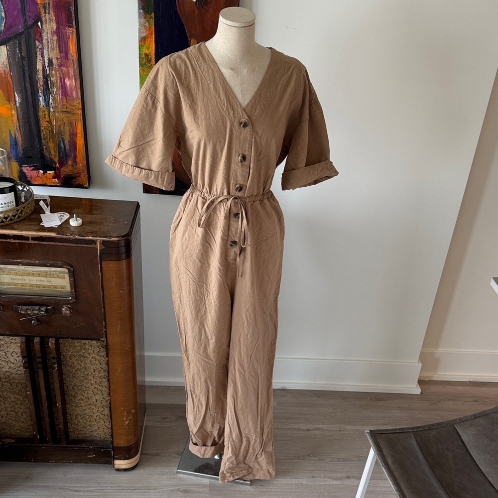 Frank & Oak Button-Down Jumpsuit